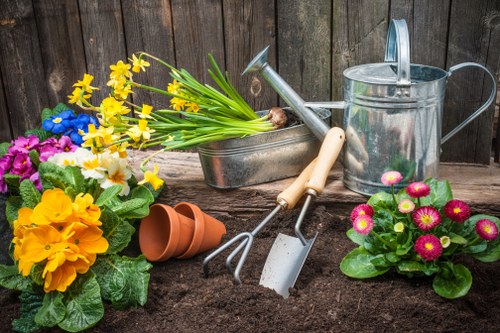 Recycling separation for landscaping materials in central London