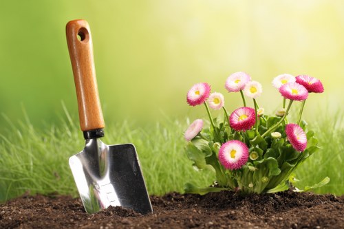 Seasonal plant care and pruning in a Blackfriars garden